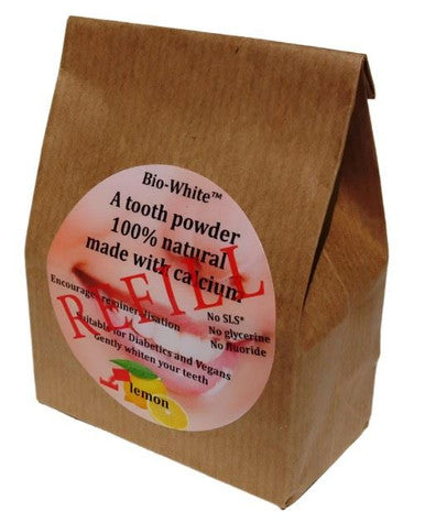 Bio-White Organic Tooth Powder Lemon Refill - 35g