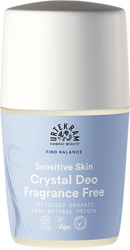 Urtekram Find Balance Fragrance Free Crystal Deo (Sensitive Skin) - 50ml