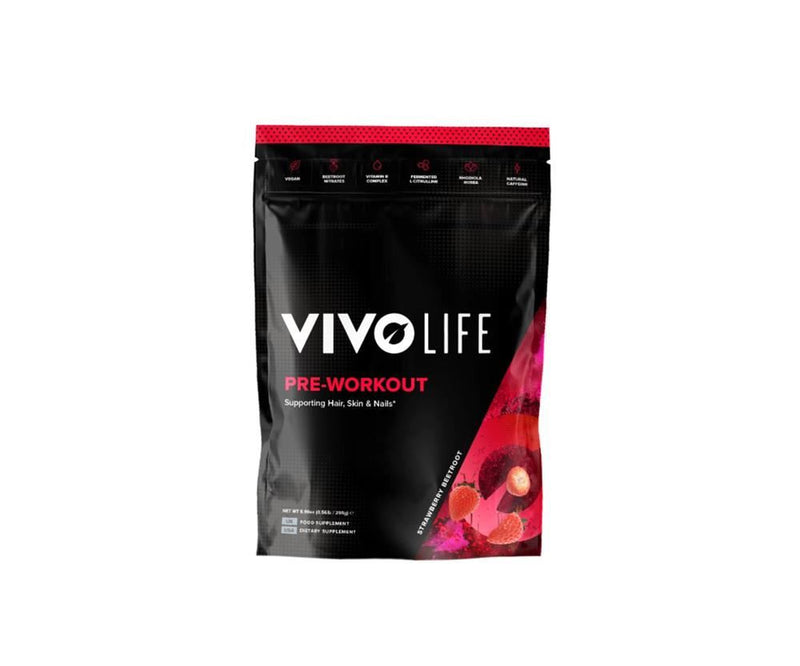 Vivo Life Pre-Workout Strawberry Beetroot - 255g