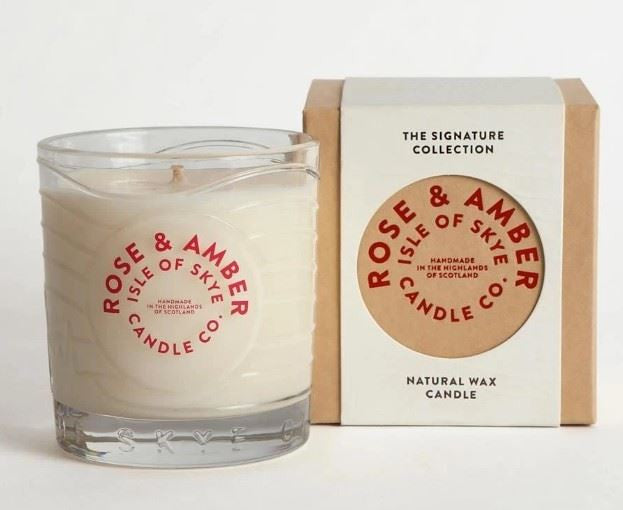 Isle of Skye Rose & Amber Island Natural Candle - 1 Unit