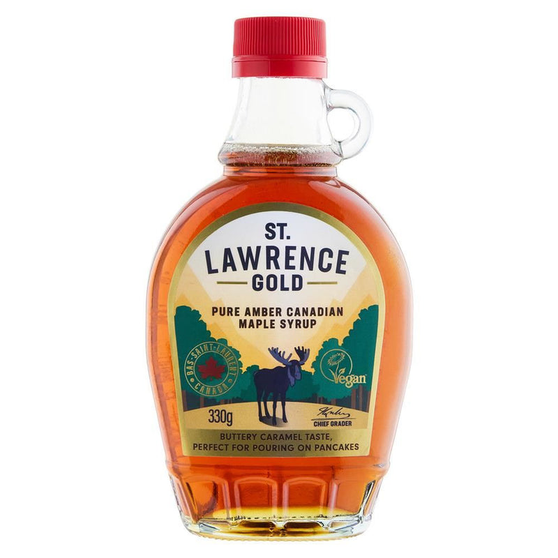 St Lawrence Gold Pure Amber Canadian Maple Syrup - 330g