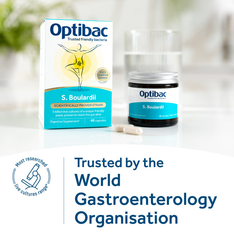 Optibac Probiotics Saccharomyces boulardii - 80 Vegicaps