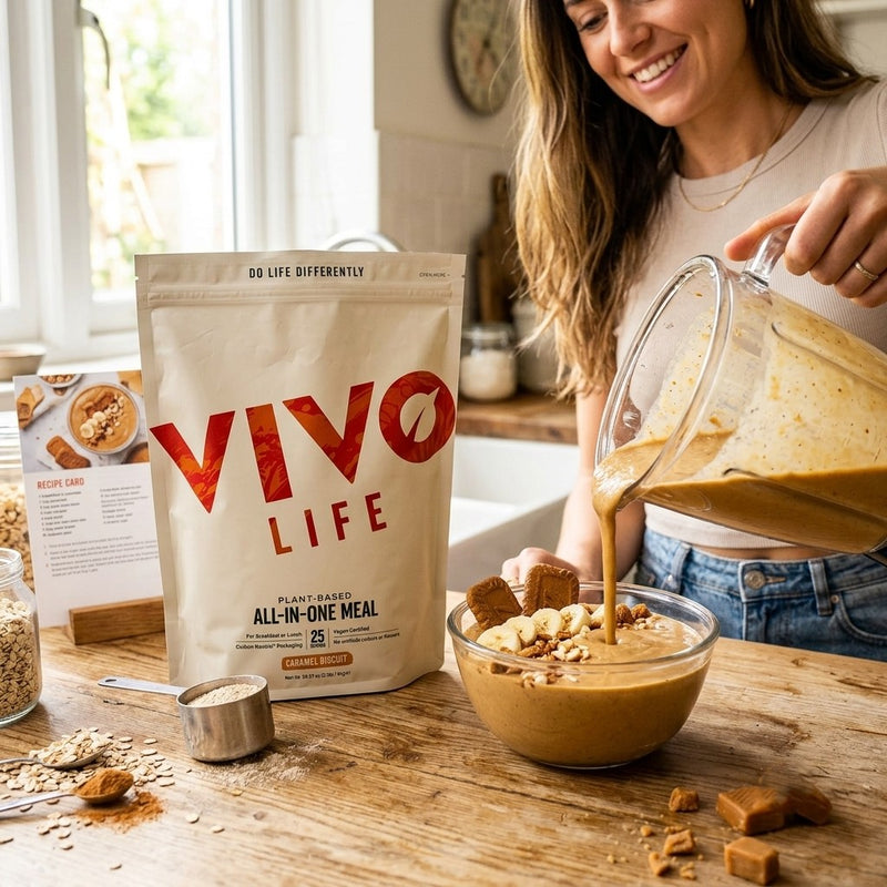 Vivo Life All-In-One Meal Powder – Caramel Biscuit (1kg)