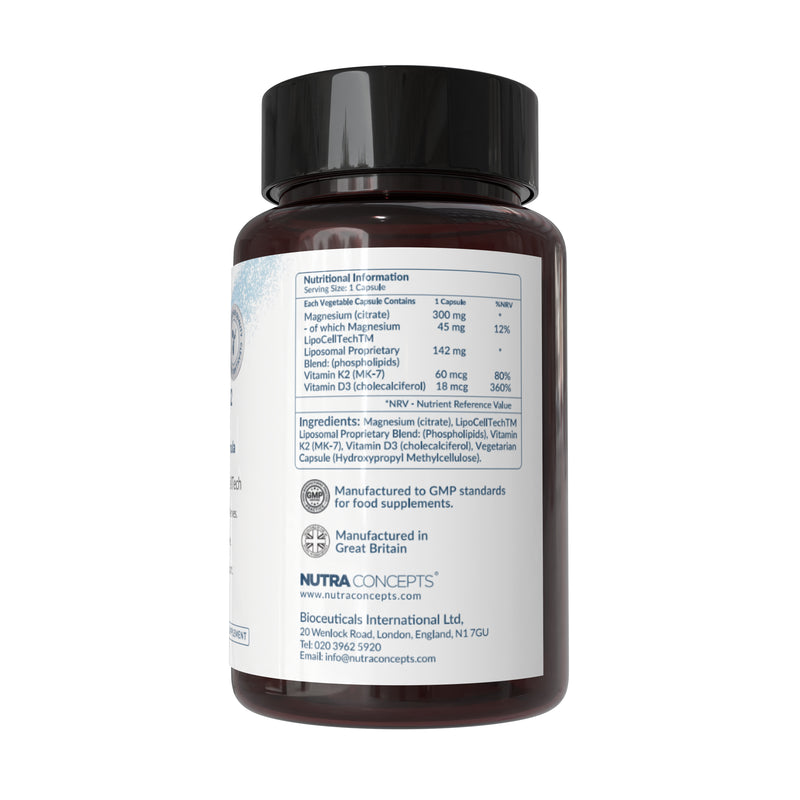 Nutraconcepts Liposomal Vitamin D3 K2 Magnesium - 30 Capsules