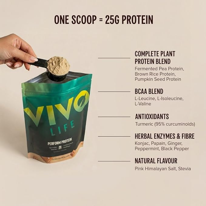 Vivo Life Perform Salted Maca Caramel Plant Protein - 988g