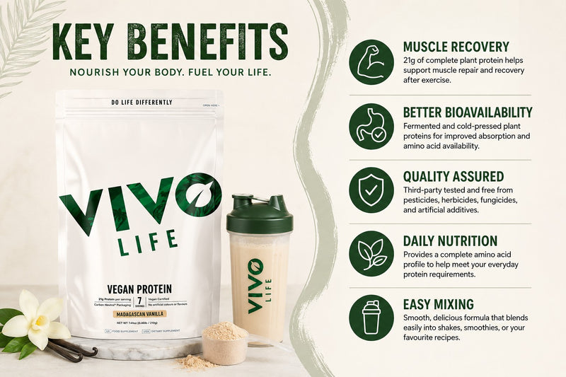 Vivo Life Madagascan Vanilla Vegan Protein - 210g