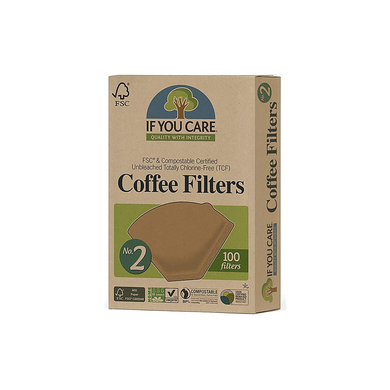 If You Care Coffee Filters No.2 Unbleached - 100 Filters
