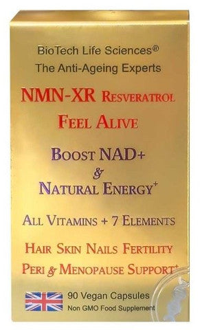 BioTech Life Sciences NMN-XR Resveratrol Vitamins - 90 Capsules