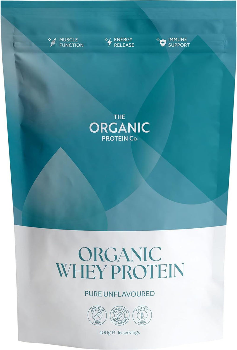 The Organic Protein Co Organic Whey Protein Powder Unflavoured - 400g