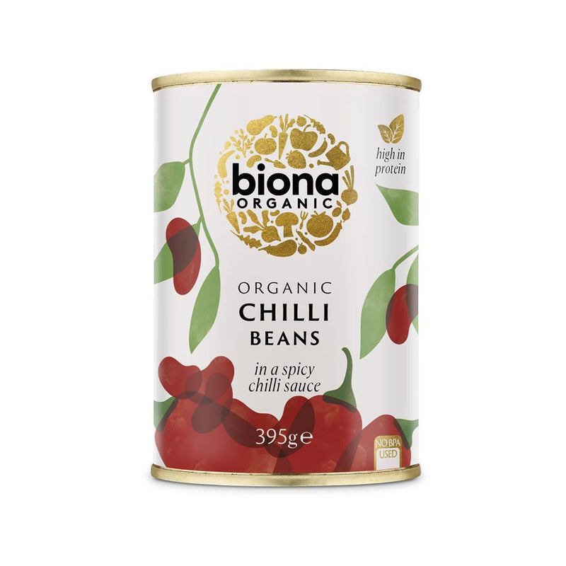 Biona Organic Chilli Beans - 395g (Pack of 3)