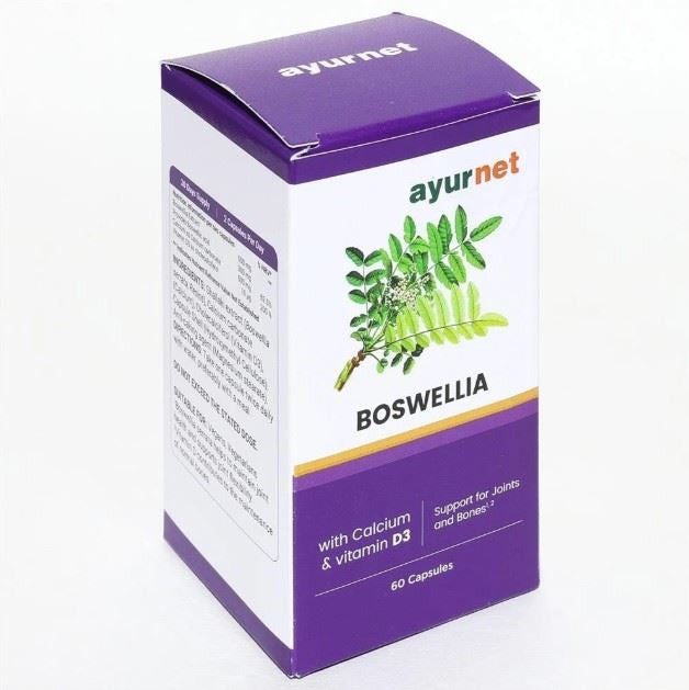 Ayurnet Bosewellia with Calcium and Vitamin D3 - 60 Capsules