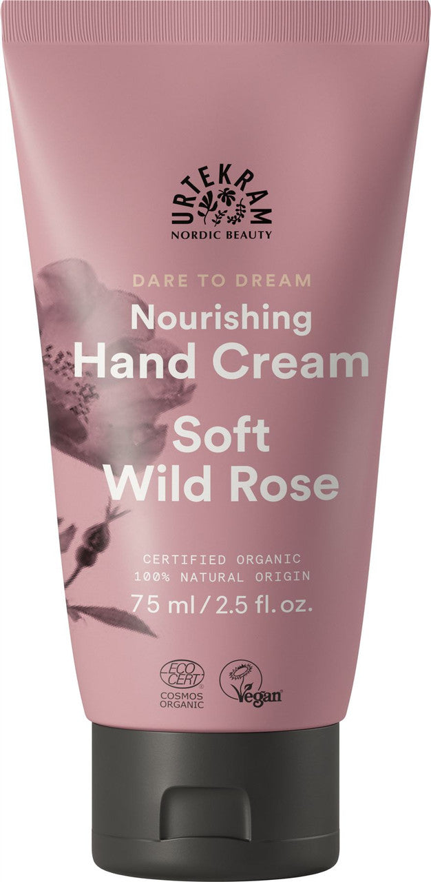 Urtekram Soft Wild Rose Hand Cream - 75ml