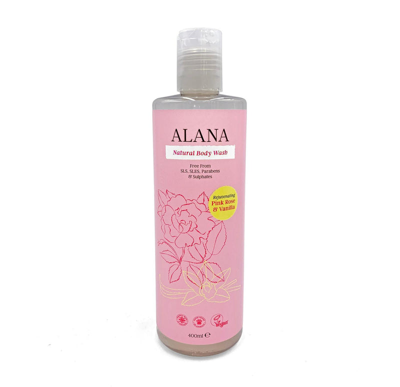 Alana Pink Rose & Vanilla Natural Body Wash - 400ml