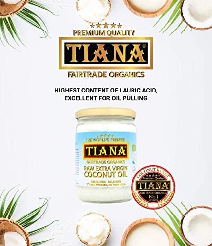 TIANA Fairtrade Organics Raw Extra Virgin Coconut Oil - 500ml