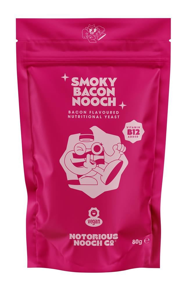 Notorious Nooch Smoky Bacon Flavour Yeast Flakes - 80g