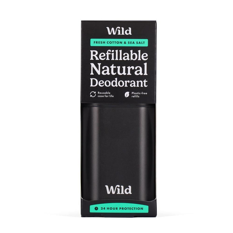 Wild Black Case and Fresh Cotton & Sea Salt Deo - 40g