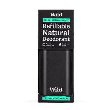 Wild Black Case and Fresh Cotton & Sea Salt Deo - 40g
