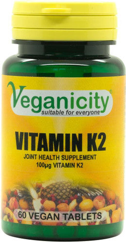 Veganicity Vitamin K2 100ug - 60 Tablets