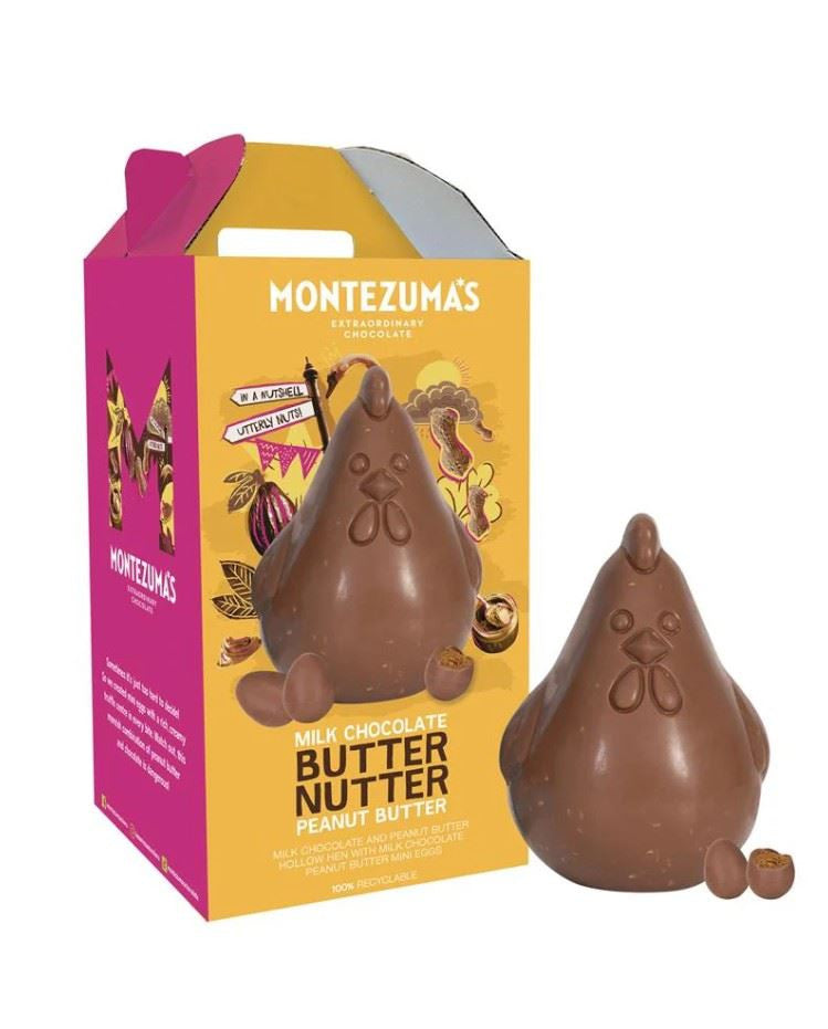 Montezumas Peanut Butter Milk Chocolate Hen - 300g
