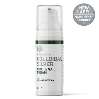 Nature's Greatest Secret Colloidal Silver Antibacterial Foot & Nail Cream - 50g