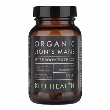 KIKI Health Organic Lion's Mane Mushroom Extract Powder - 50g
