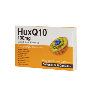 Huxley HuxQ10 100mg Coenzyme Q10 - 30 Vegan Soft Caps