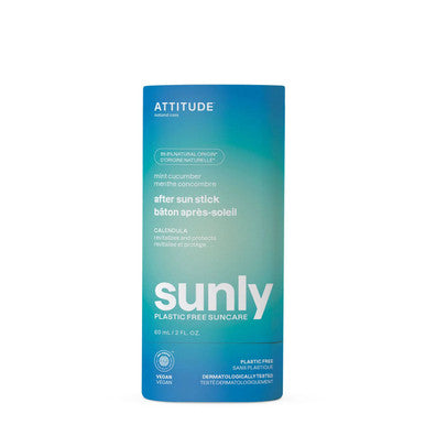 Attitude Sunly After Sun Stick Mint & Cucumber 30 SPF - 60ml