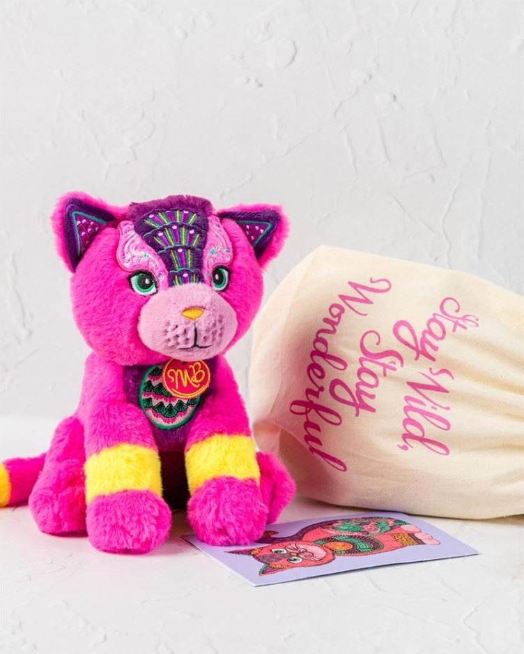 Monty Bojangles Persian Pink Cat Plush Soft Toy - 250g