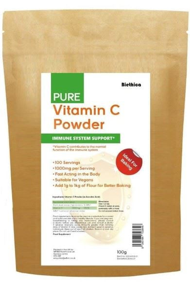 Biethica Vitamin C Powder Immune System Support - 100g