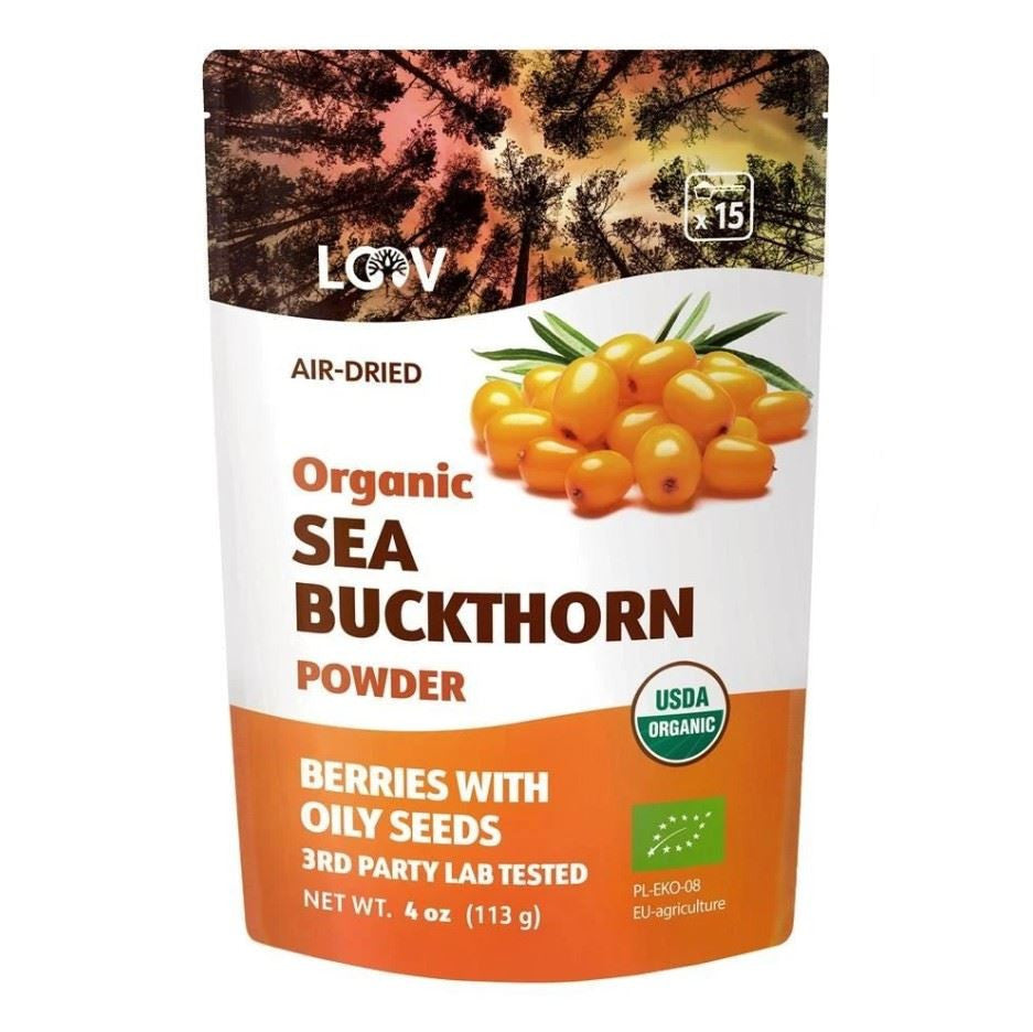 Loov Organic Sea Buckthorn Powder 113g | Vitamin Planet
