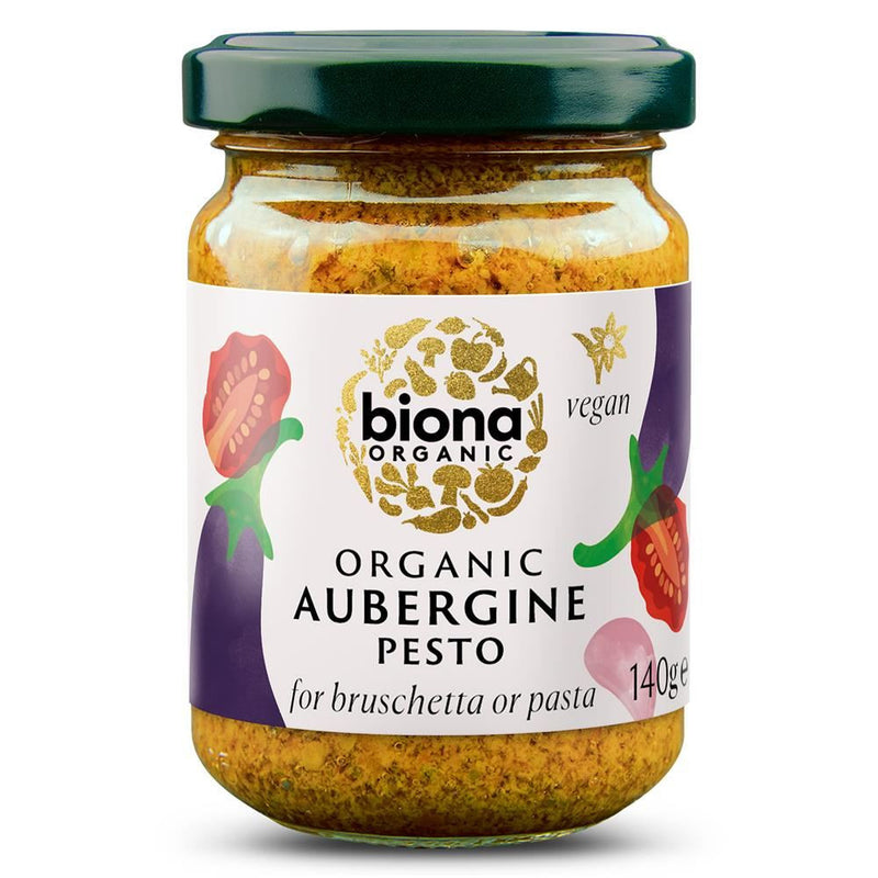 Biona Organic Aubergine Pesto - 140g