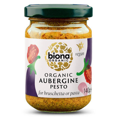 Biona Organic Aubergine Pesto - 140g