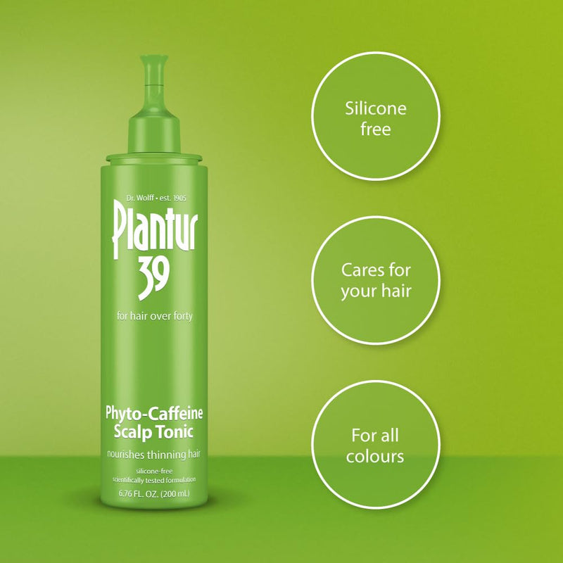 Plantur 39 Phyto‑Caffeine Tonic (200ml) - Daily Scalp Hair Strengthening Leave‑In Tonic