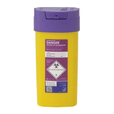 SharpsGuard Cyto Purple Flip Lid - 0.6 Litre