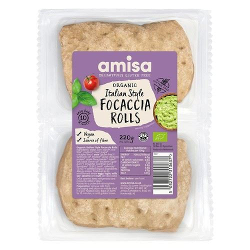 Amisa Classic Italian Style Gluten Free Bread Rolls - 220g