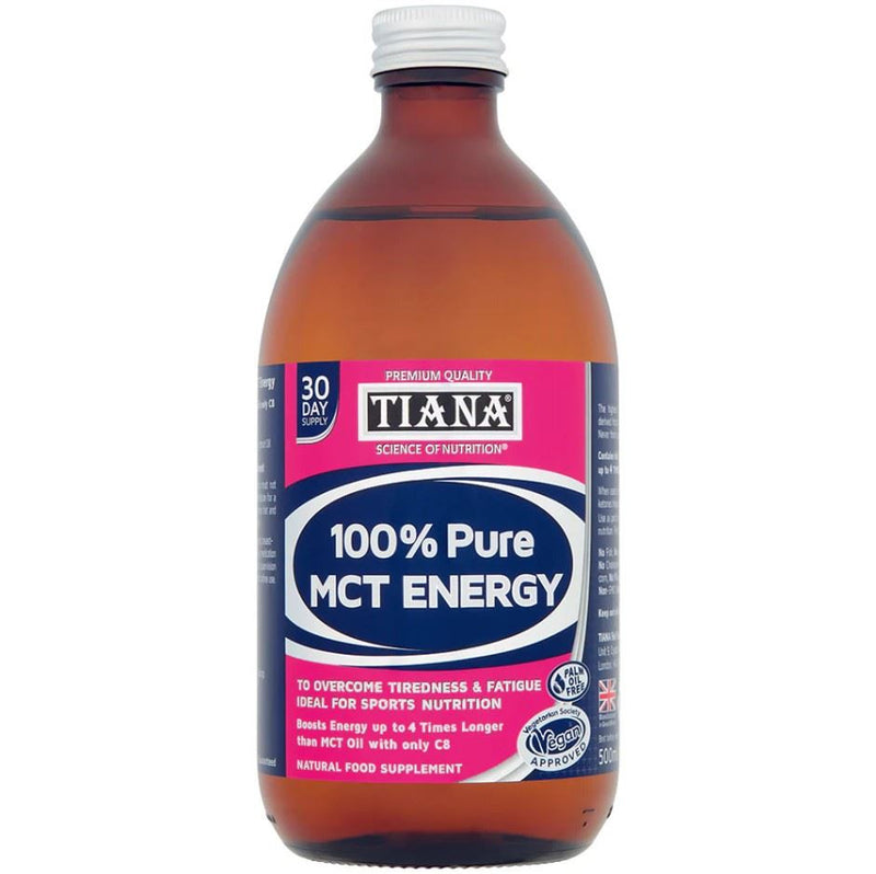 Tiana Fairtrade Organics 100% MCT Oil Premium Quality - 500ml
