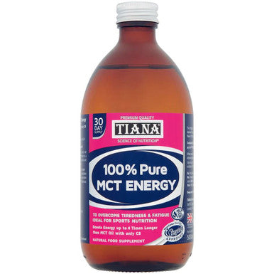 Tiana Fairtrade Organics 100% MCT Oil Premium Quality - 500ml