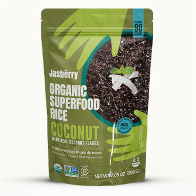 Jasberry Organic Superfood Rice with Coconut Flakes - 200g (Pack of 6)