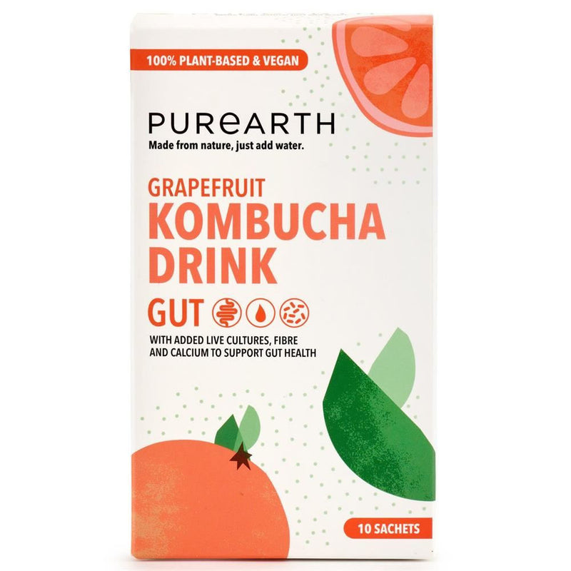 Purearth Grapefruit Gut Kombucha Drink - 10 Sachets