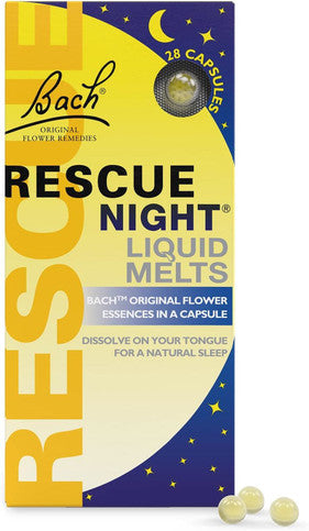 Bach Rescue Night Liquid Melts - 28 Capsules