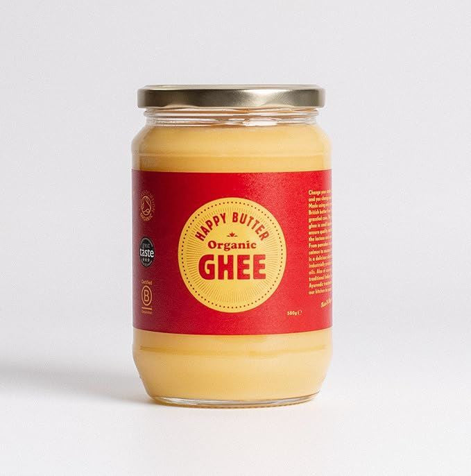 Happy Butter Artisan Organic UK Ghee Jar - 580g