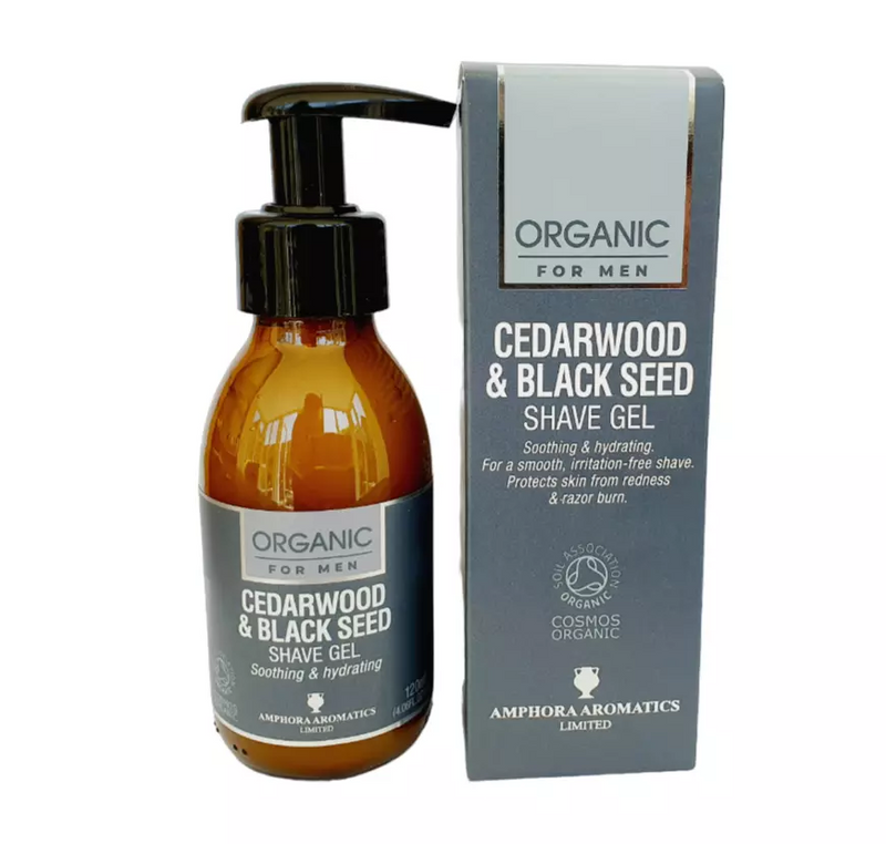 Amphora Aromatics Cedarwood & Black Seed Soothing Shave Gel Organic - 120ml