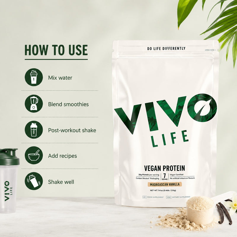 Vivo Life Madagascan Vanilla Vegan Protein - 210g
