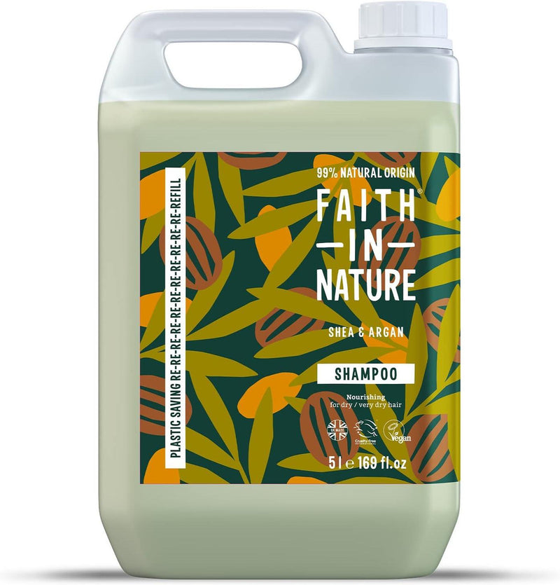 Faith in Nature Shea & Argan Shampoo - 5L