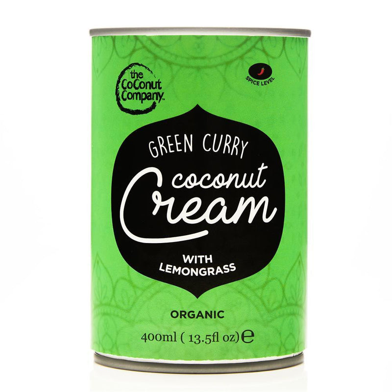 The Coconut Company Organic Green Curry Coconut Cream - 400ml (Pack of 6)