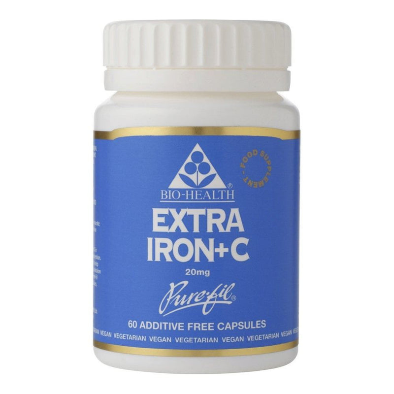 Bio Health Extra Iron+C 20mg - 60 Capsules