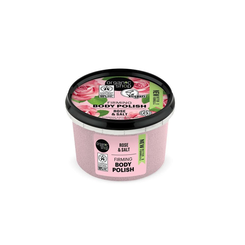 Organic Shop Rose & Salt Firming Body Polish - 250ml