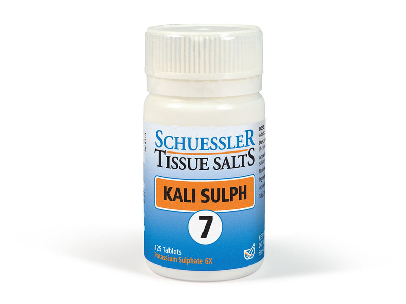 Schuessler Tissue Salts Kali Sulph No 7 - 125 Tablets