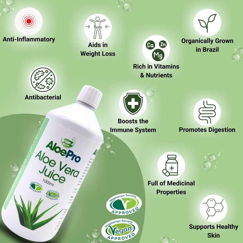 AloePro Aloe Vera Juice High Strength - 1000ml