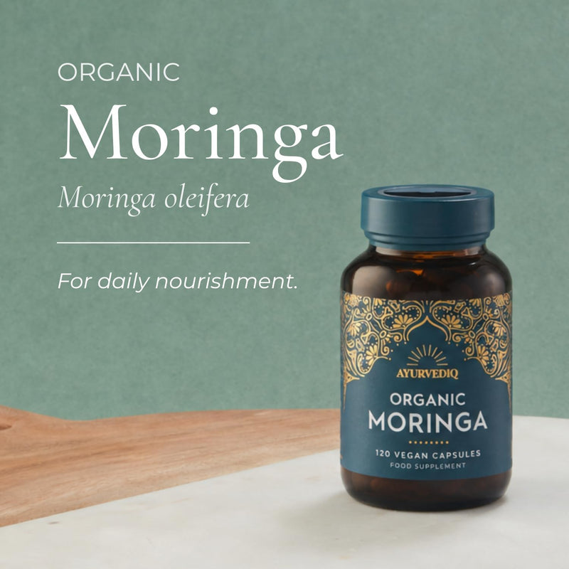 Ayurvediq Wellness Organic Moringa - 120 Capsules